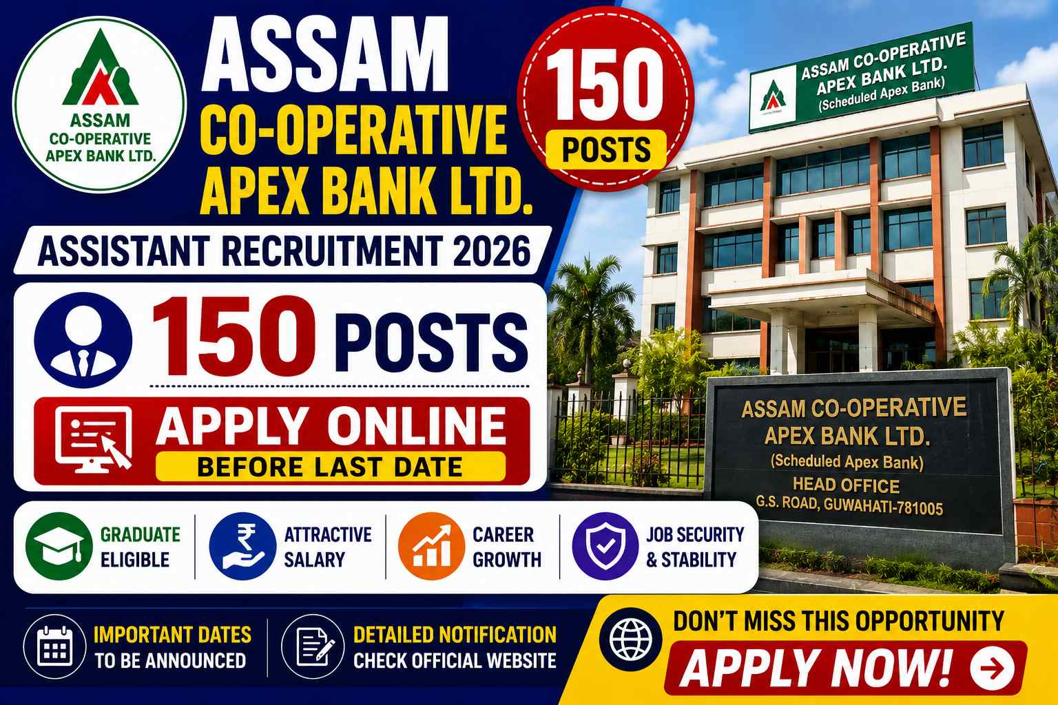 Assam Apex Bank Assistant Admit Card 2026 Out for 150 Assistant Vacancies: Direct Download Link